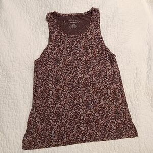 American Eagle Soft & Sexy Tank Brown Floral Size Small